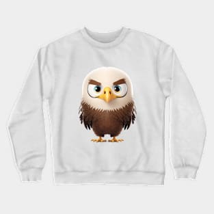 Eagle Cute Adorable Humorous Illustration Crewneck Sweatshirt